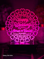 Heart Circle 3D Costumized illusion Lamp - Hamas Decor