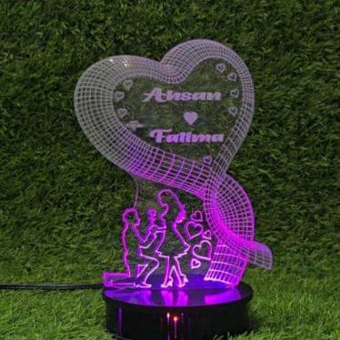 Girls & Boys 3D Customized Illusion Lamp (L1) - Hamas Decor