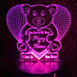 Panda 3d Customized Illusion Lamp (S14) - Hamas Decor