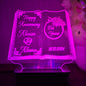 Happy Anniversary Book 3d Customized illusion Lamp - Hamas Decor