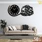 Kul Auzbi Rabbin Nas Islamic Wall Clock With Light - Hamas Decor