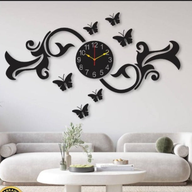 Beautiful design wall clock with light - Hamas Decor